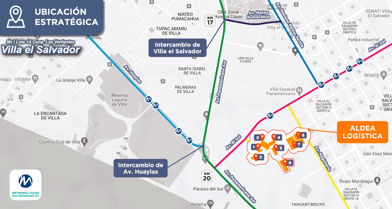 mapa de aldea logistica